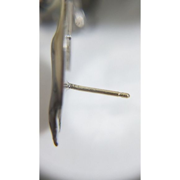 Lunch at the Ritz Dolphin Dance Dangle stud Earrings 14k gold posts rare retired - Picture 10 of 10